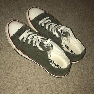 Olive green converse